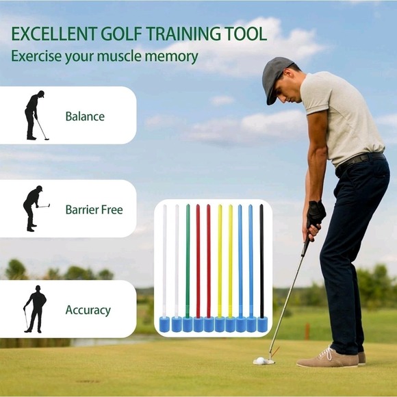 ‎SANDIAN Other - New 10-Pack, Golf Putting Stroke Alignment Training Aid, Straight‎ Swing Path